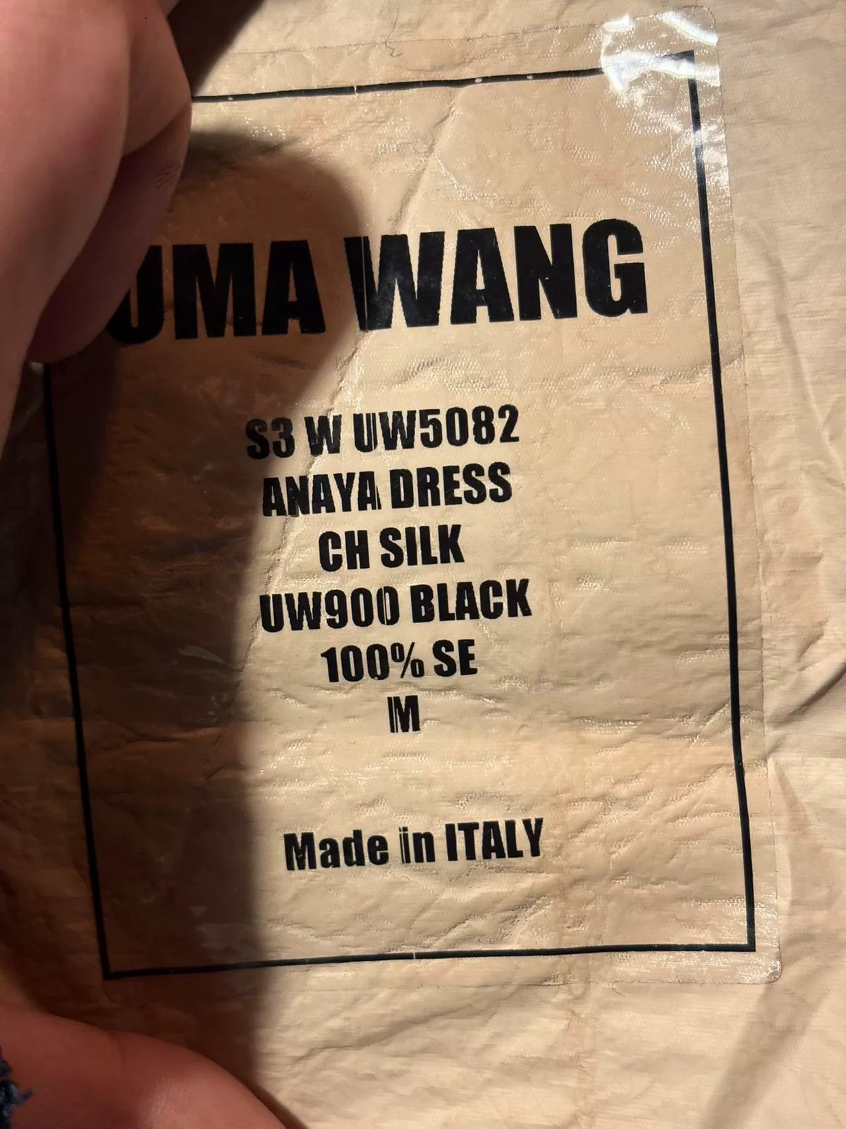 Uma Wang SS23 Black Anaya Silk Dress