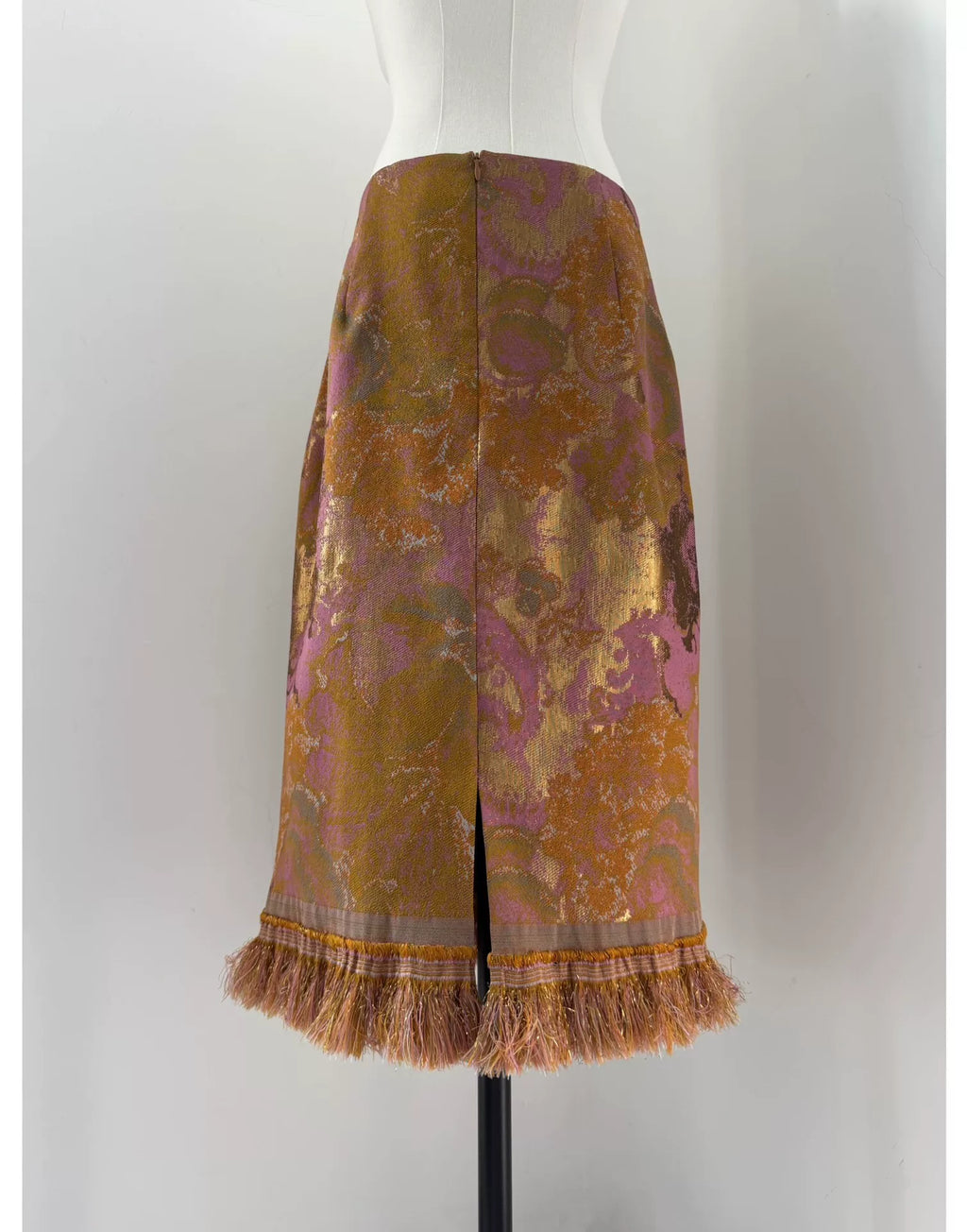 Dries van Noten Midi Fringe Skirt
