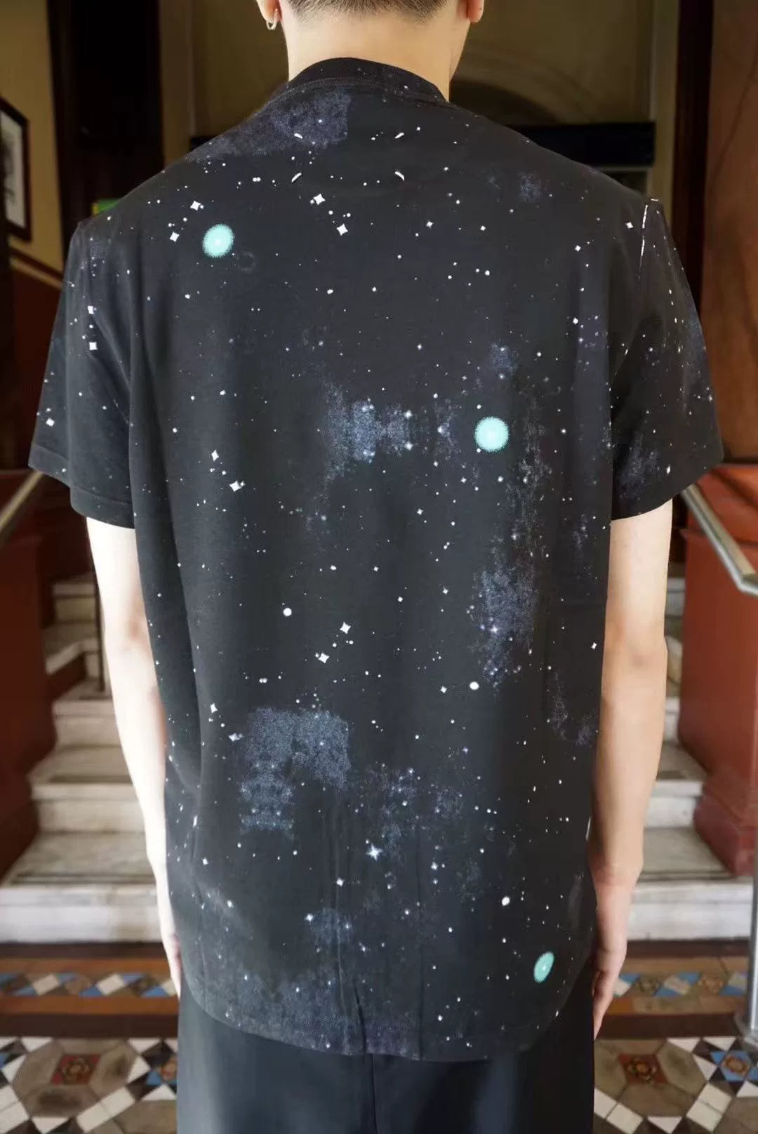 Maison Margiela SS19 Spaceship Space Print Cotton Tee