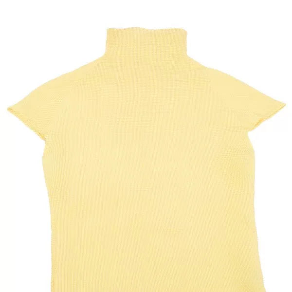 Issey Miyake Vintage Yellow Pleated Top