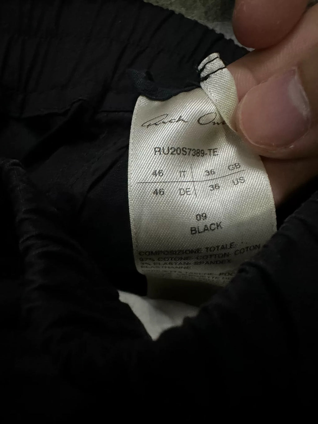 Rick Owens large pocket zipper cargo shorts