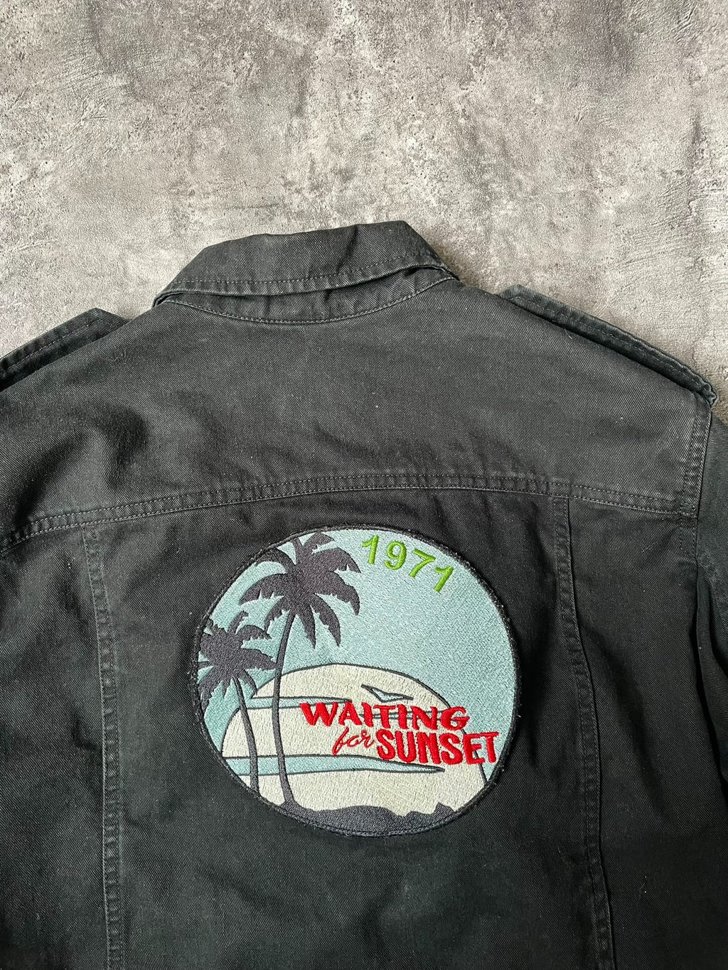Saint Laurent FW17 Palm Tree M65 Black Jacket