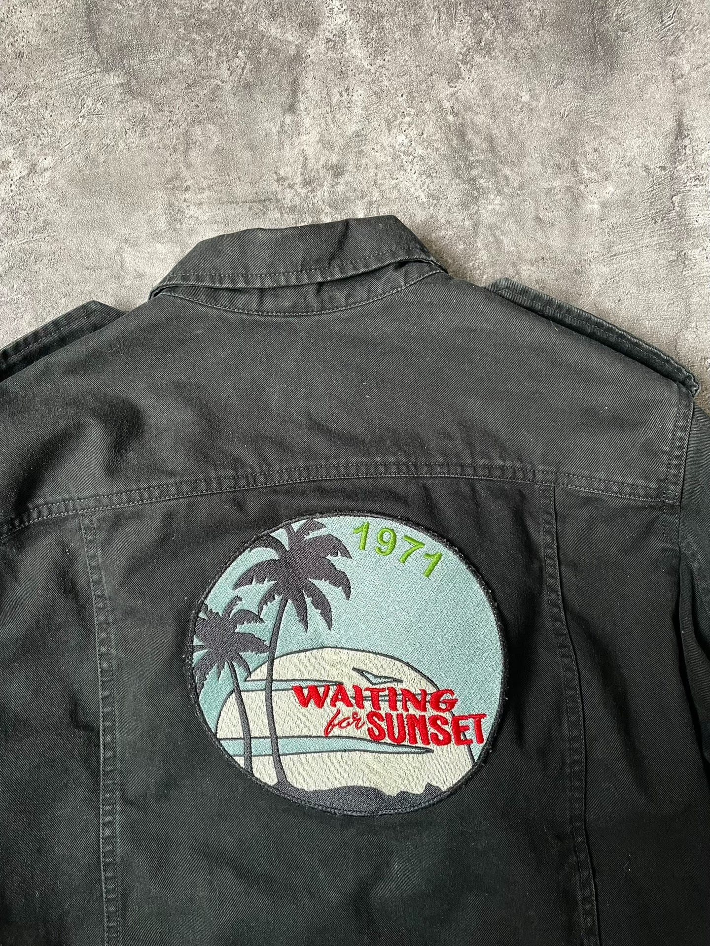 Saint Laurent FW17 Palm Tree M65 Black Jacket