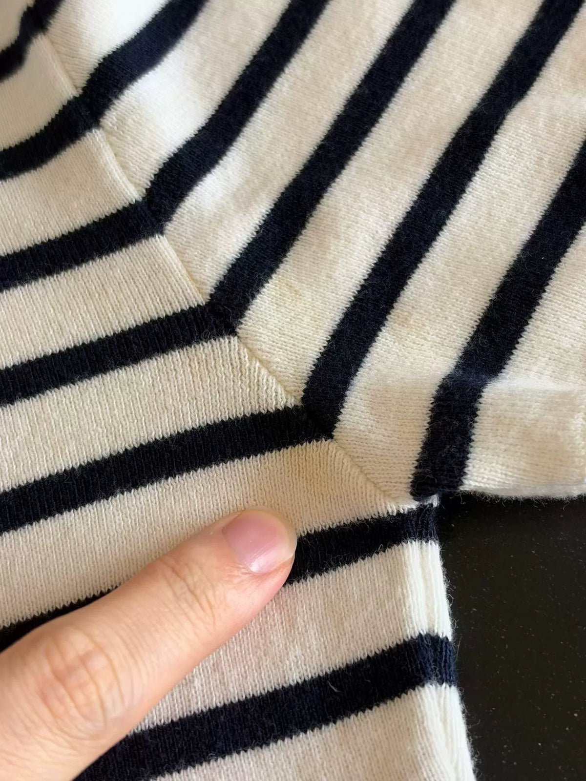Miu Miu Striped Knit Top