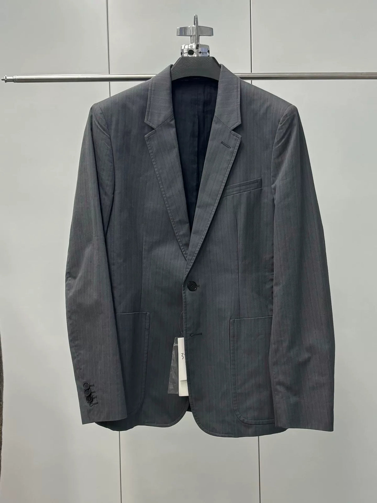 Maison Margiela SS14 Deconstructed Trouser-Hem Cotton Blazer