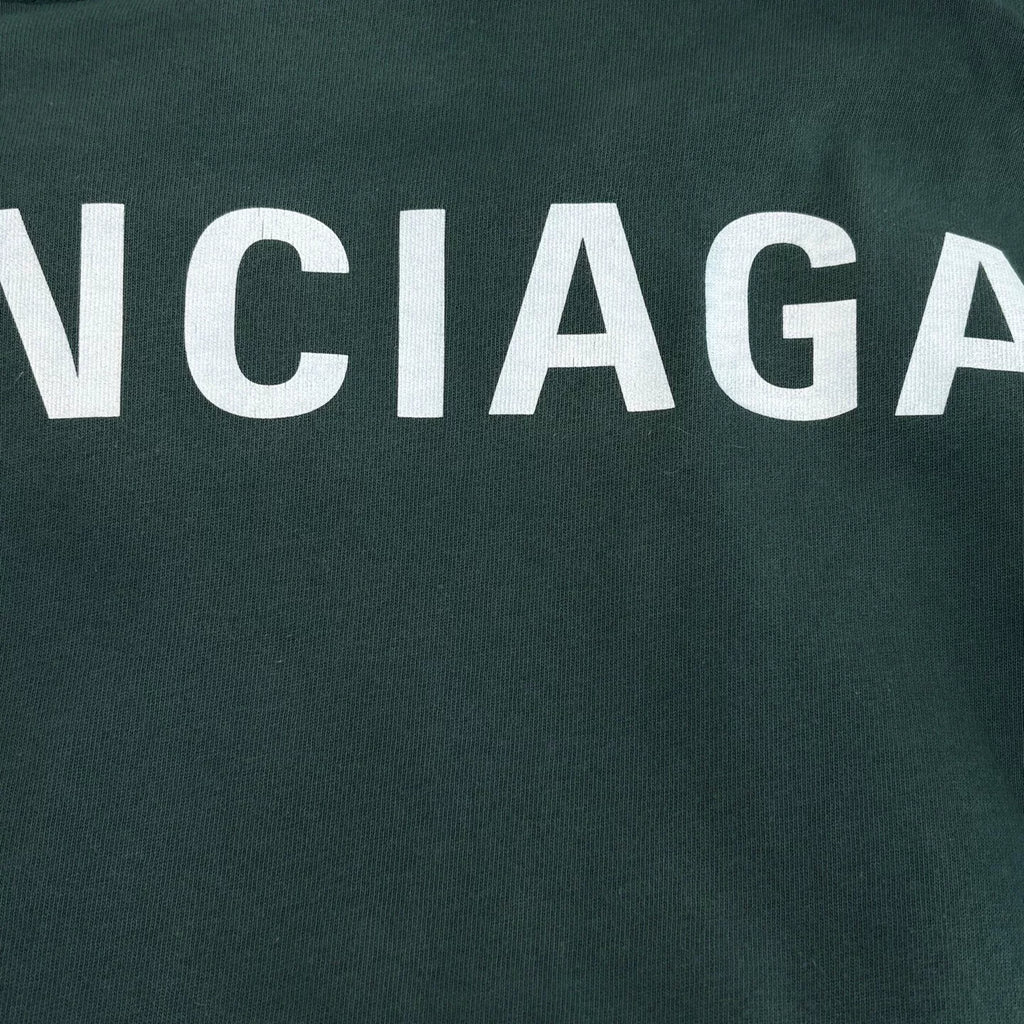 Balenciaga Lake Green Washed Short Sleeve T-Shirt