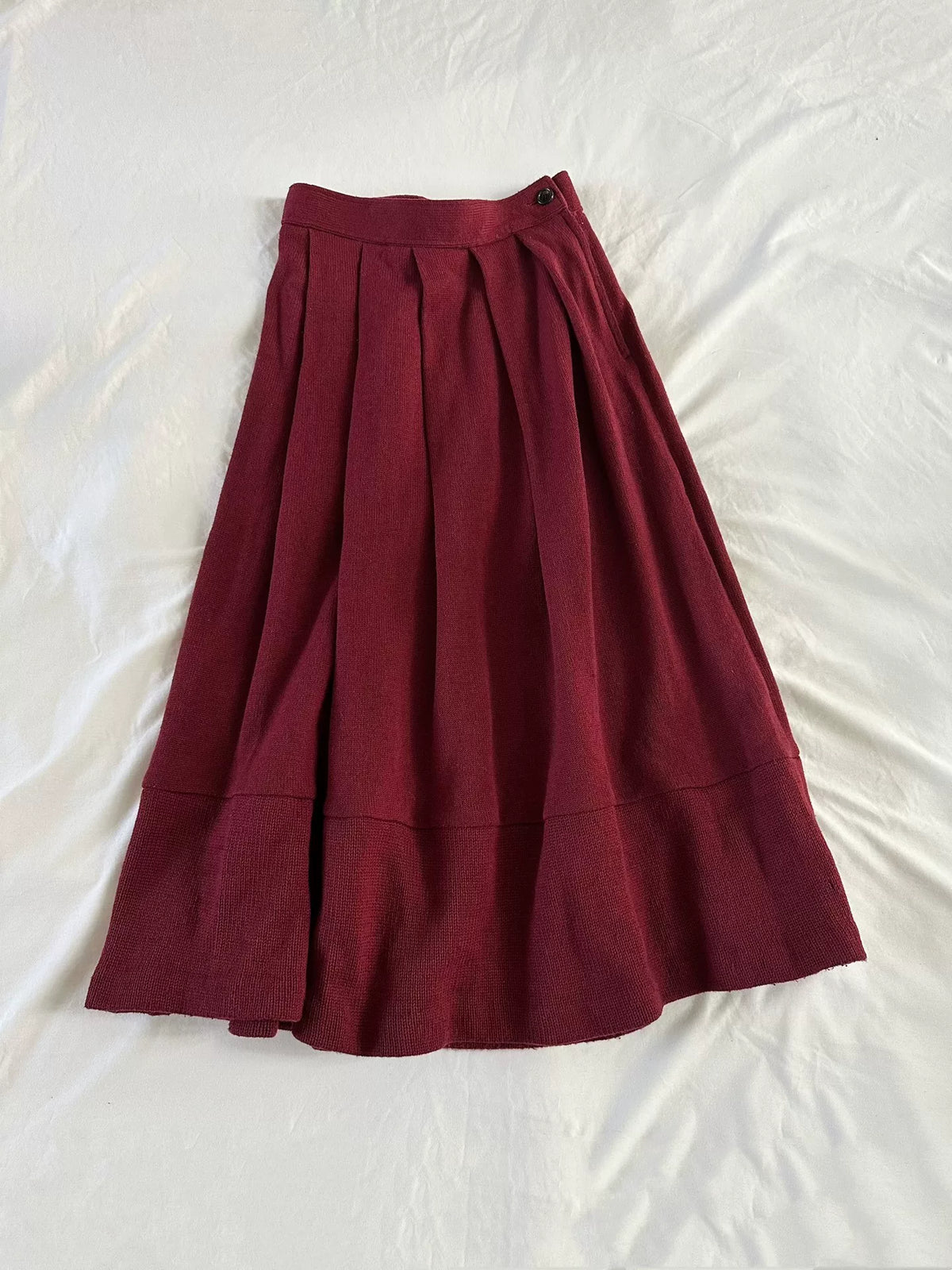 Comme Des Garcons 1996 Midi Wool Skirt