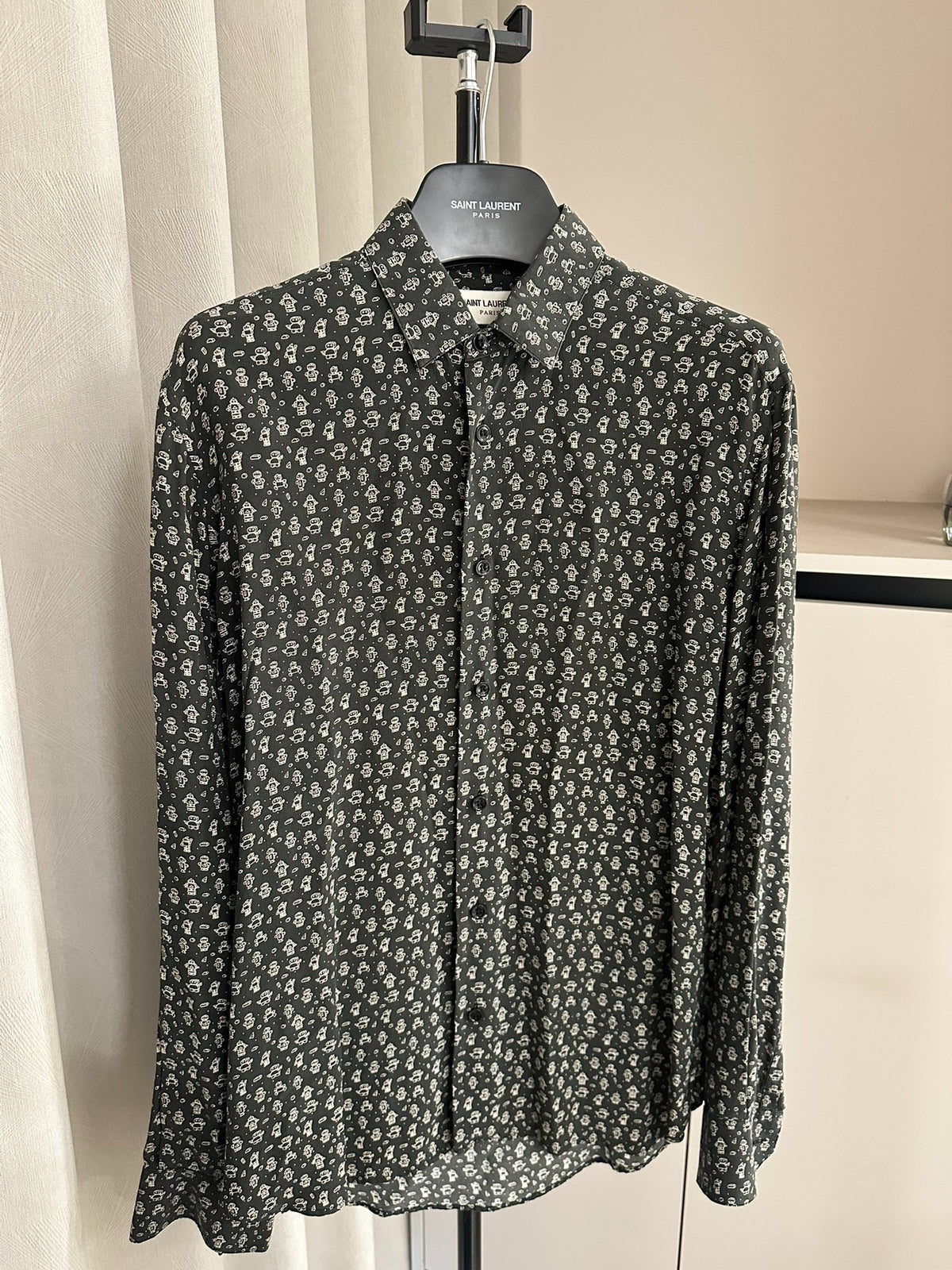 Saint Laurent SS19 Silk Doll Shirt