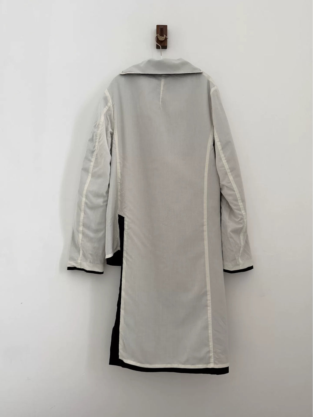 Yohji Yamamoto Y's Cotton Asymmetric Trench Coat - Devines