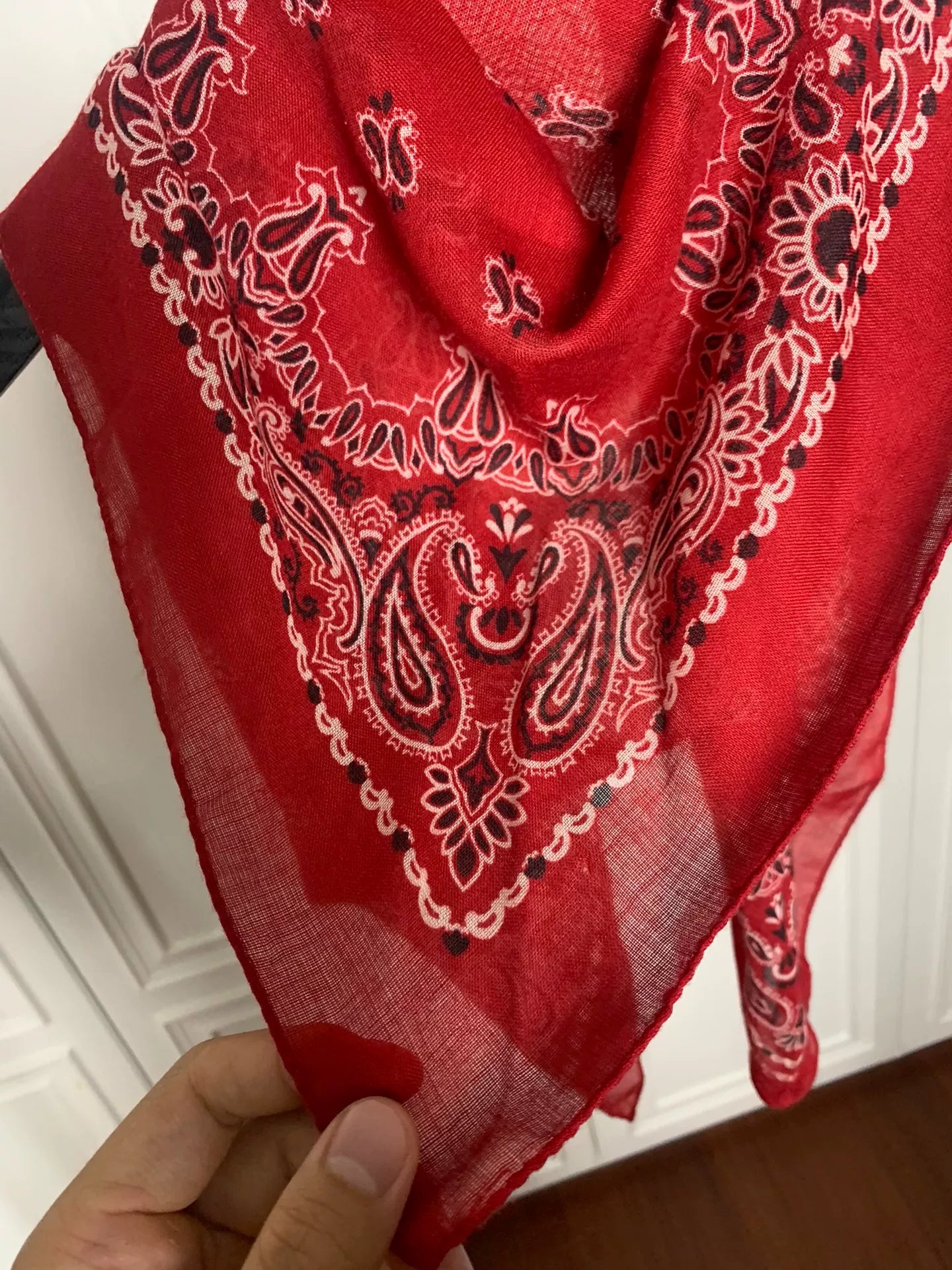 SAINT LAURENT Tom Ford 2014SS Silk Bandana Logo Scarf
