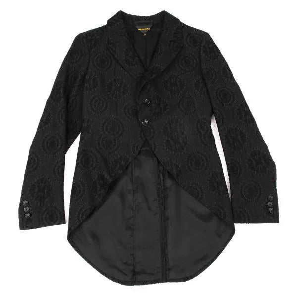 COMME des GARCONS Vintage Black Jacquard Tuxedo Jacket