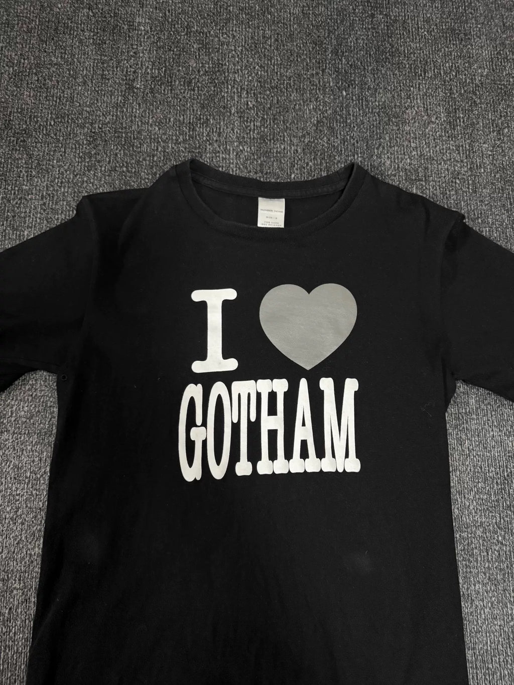 Number (n)ine 02SS SS “i Love Gotham" Slogan Short Sleeve Top