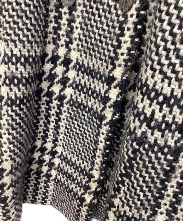 Issey Miyake 1980s Houndstooth Wool Coat