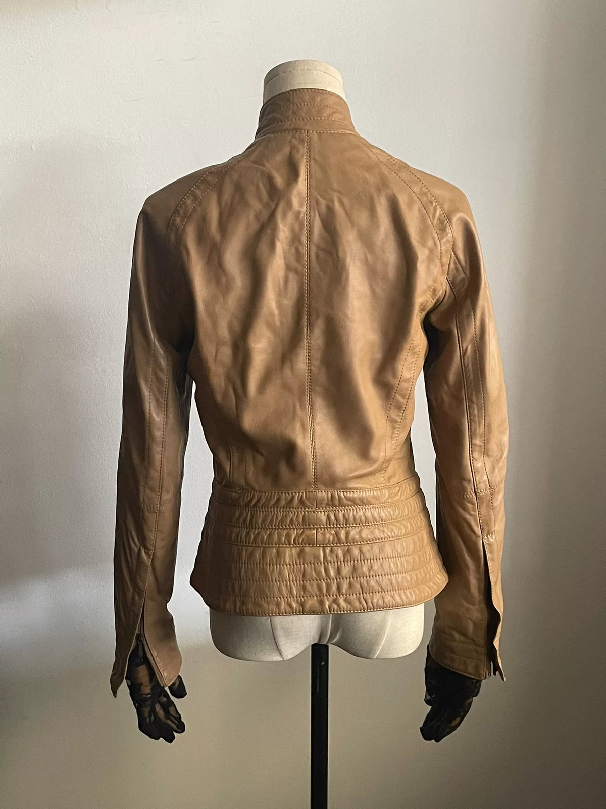 Dirk Bikkembergs FW01 Belted Leather Jacket