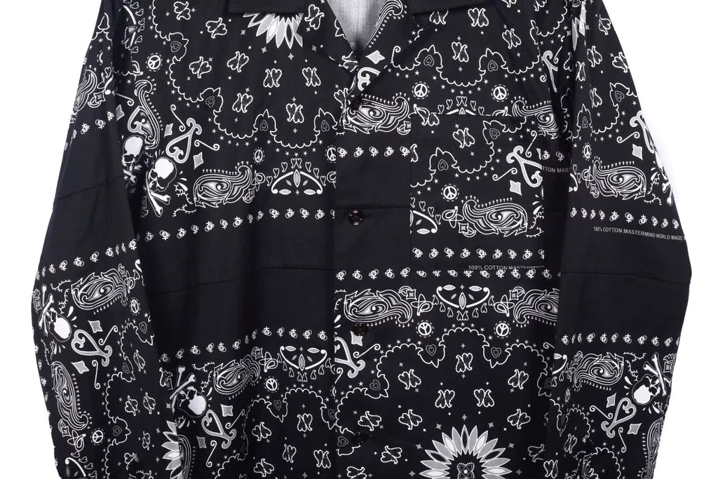 Mastermind Japan Long Sleeve Cotton Bandana Shirt