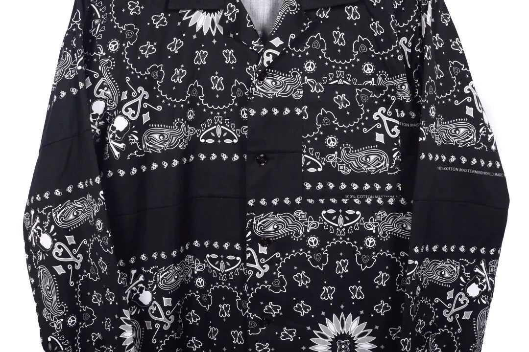 Mastermind Japan Long Sleeve Cotton Bandana Shirt