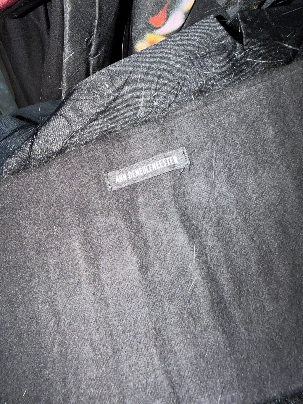ann demeulemeester 2002aw fur shawl
