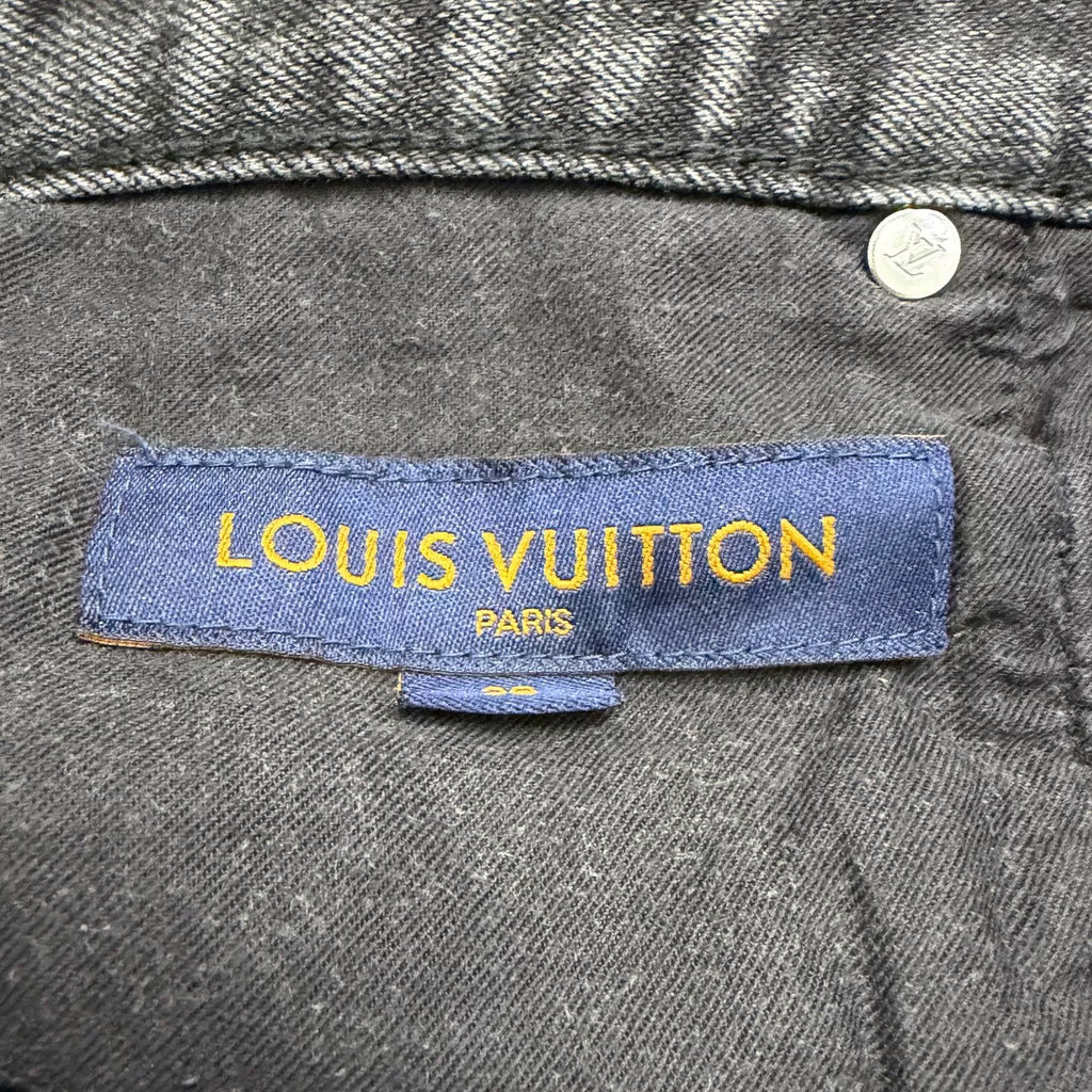 Louis Vuitton Light Wash Distressed Denim Jeans