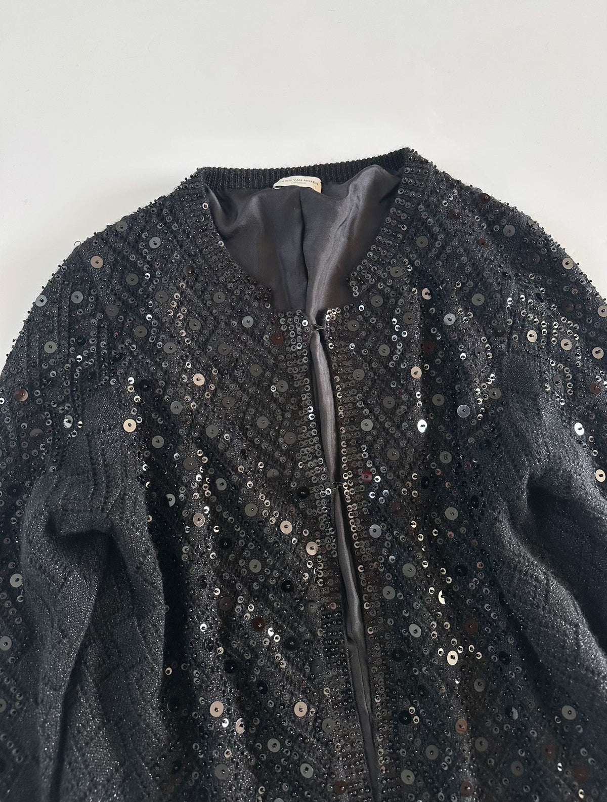 Dries Van Noten heavy-duty beaded cardigan
