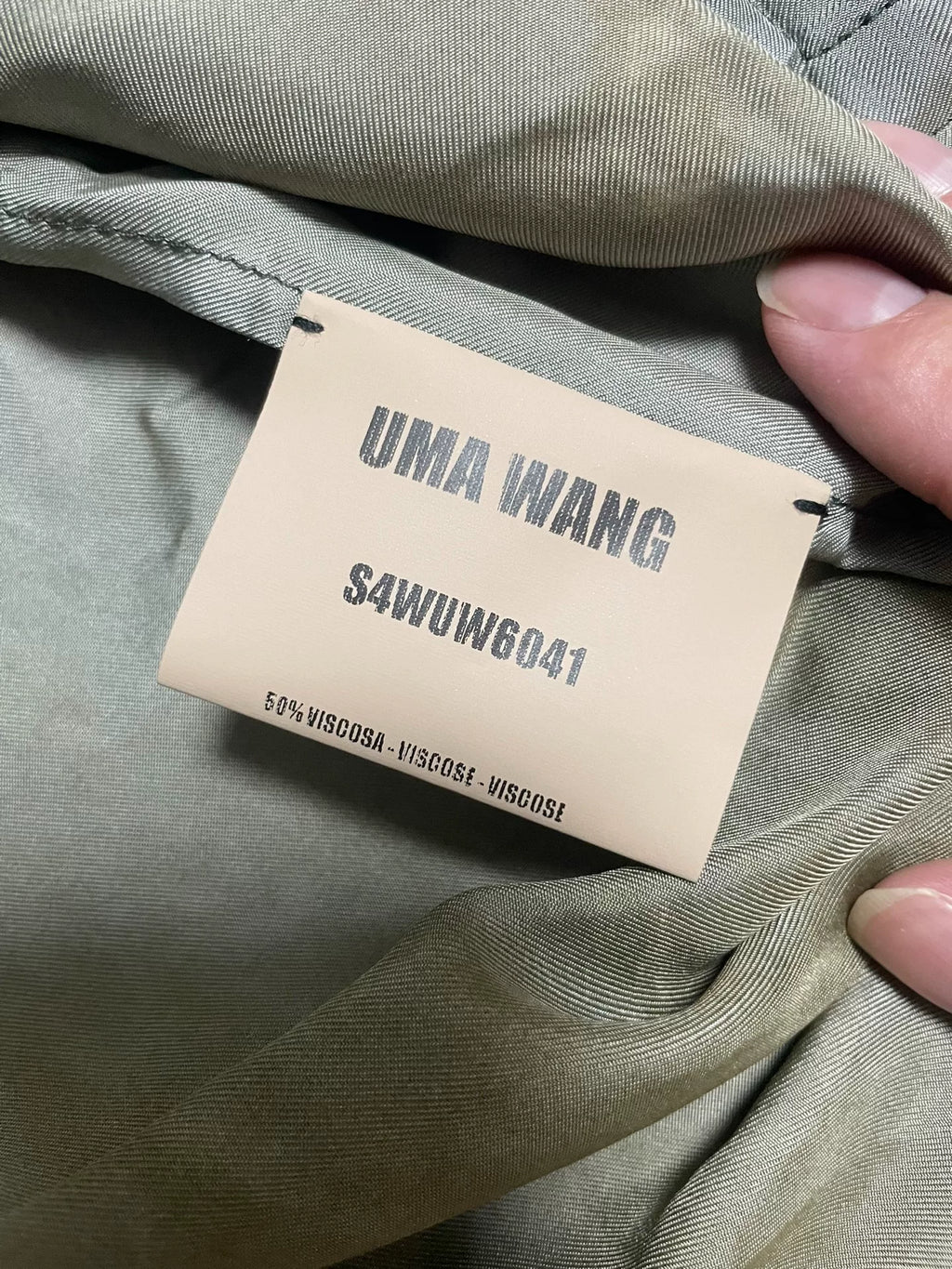 UMA WANG SS24 Blue Brown Angel Print Coat