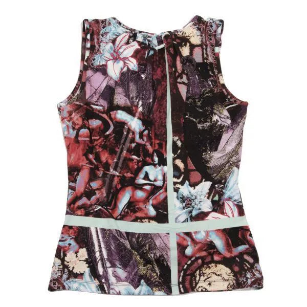 Jean Paul Gaultier Vintage Portrait Floral Top