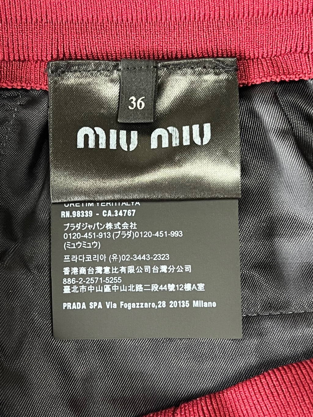 Miu Miu Pinstripe Shorts