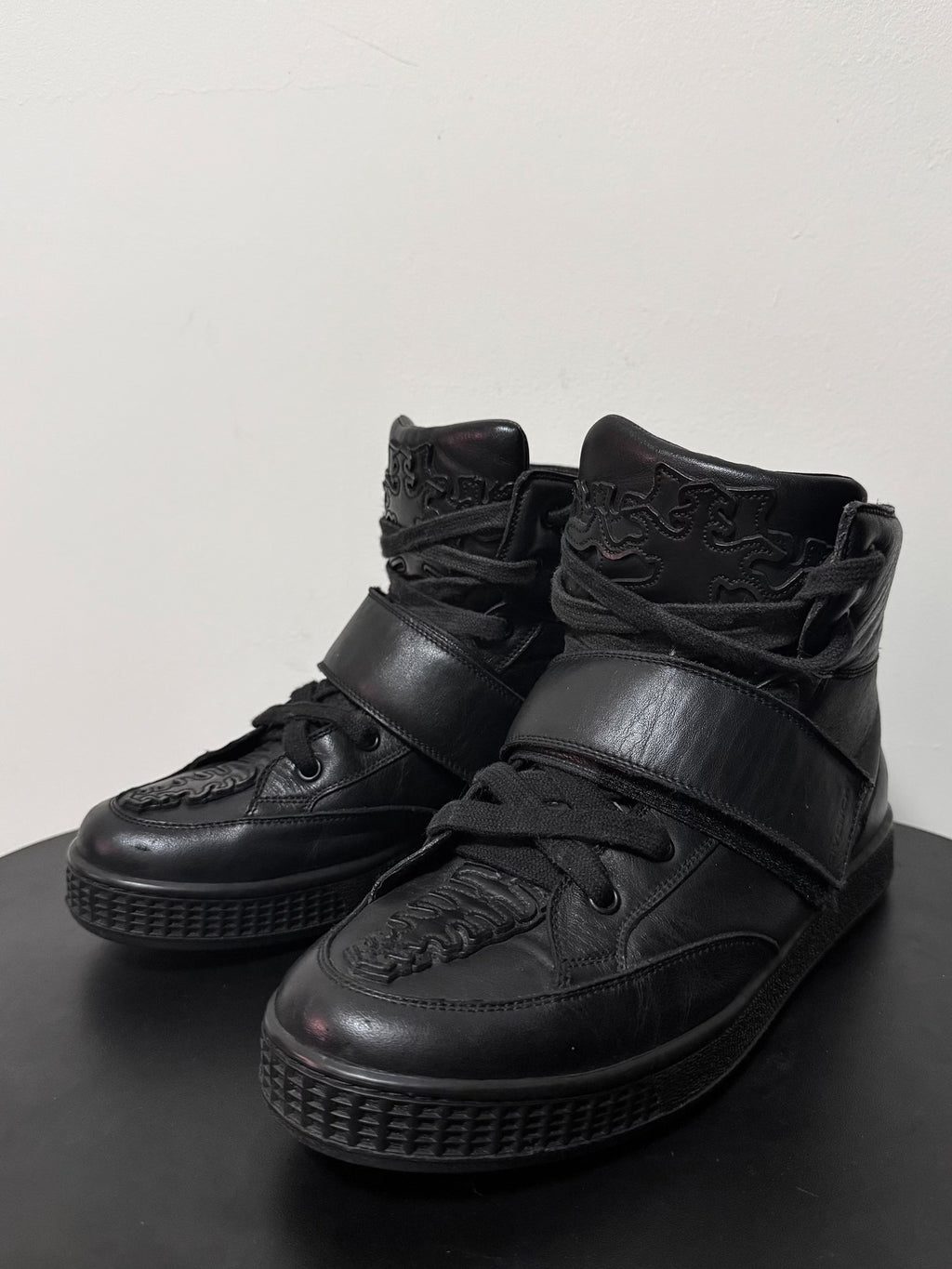 Givenchy Pieced Leather Lace-Up Shoes