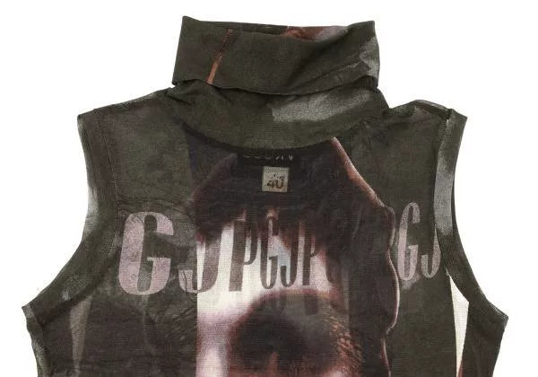 Jean Paul Gaultier Vintage Portrait Mesh Top