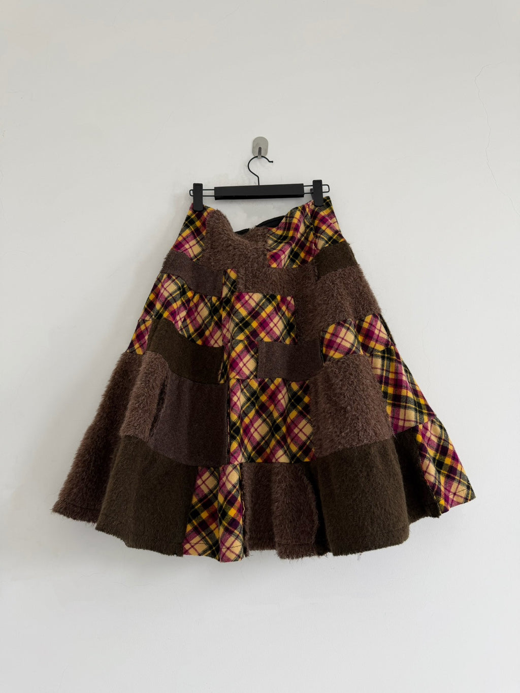 Comme Des Garcons 2005 Midi Fuzzy Skirt