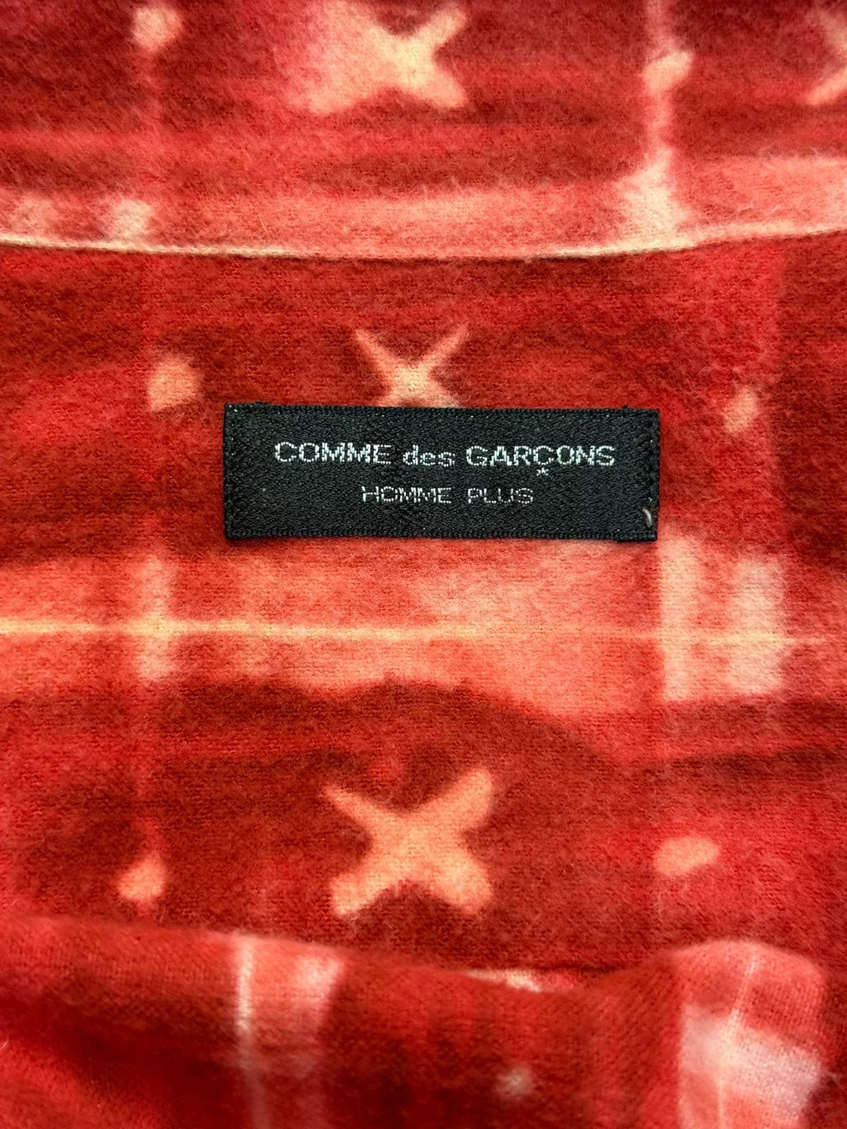Comme Des Garçons AW95 Runway Cross Print Fleece Jacket