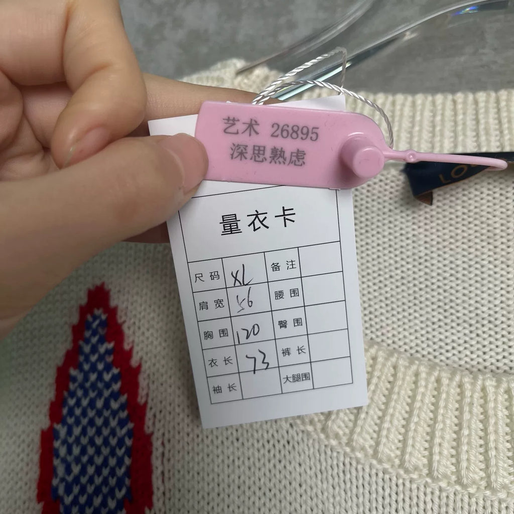 Louis Vuitton patterned knit sweater