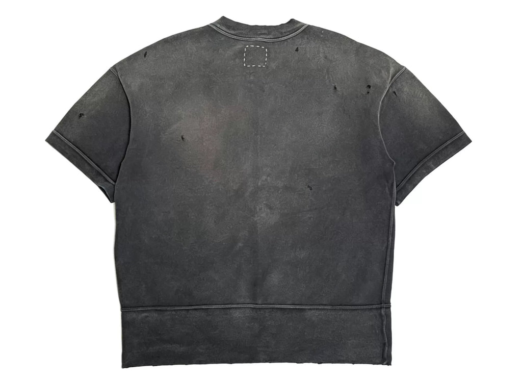 Visvim 23SS Court Sweat S/S Crash Short Sleeve Distressed Tee