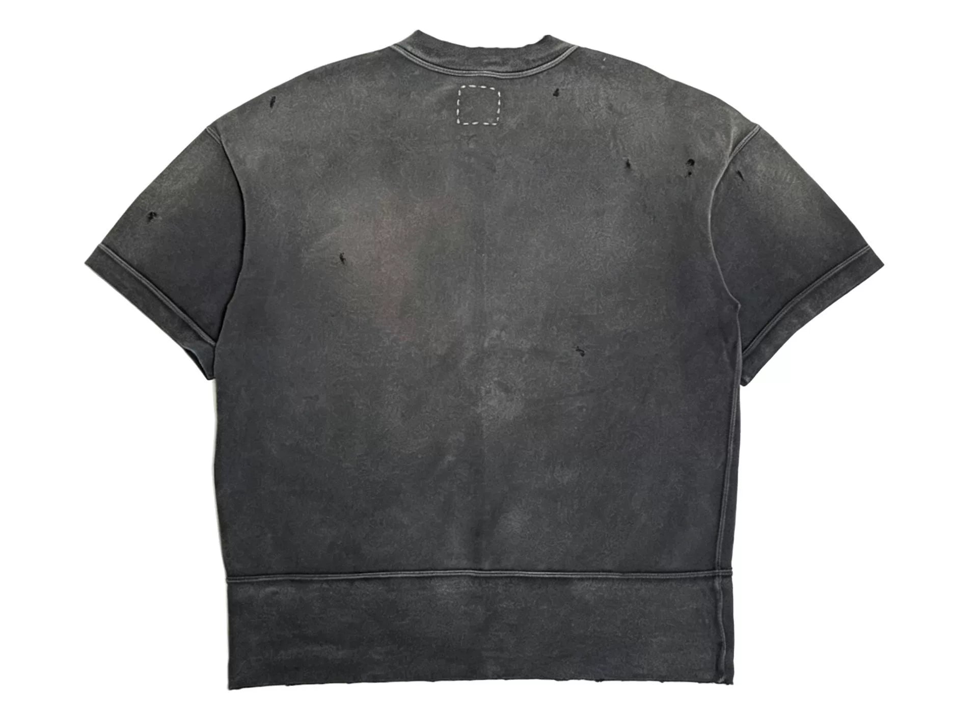 Visvim 23SS Court Sweat S/S Crash Short Sleeve Distressed Tee