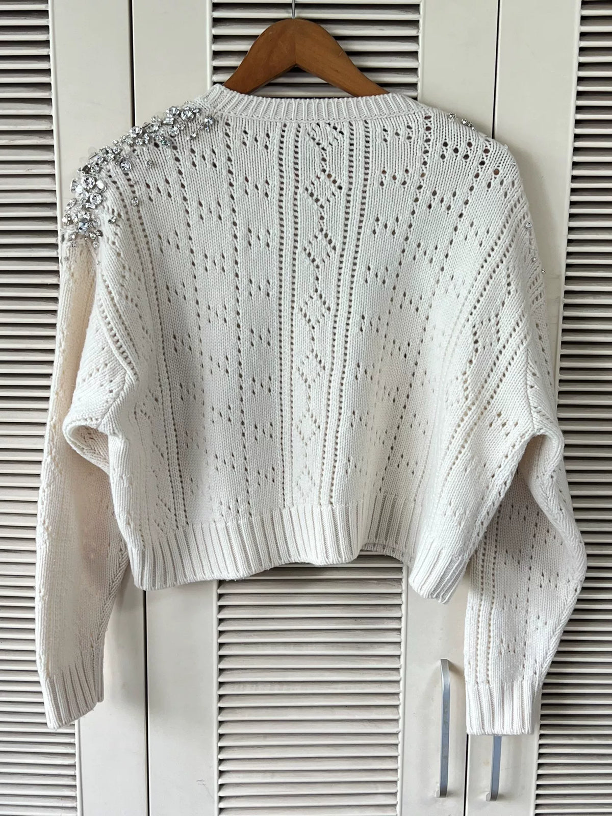 Miu Miu Knit Rhinestone Sweater