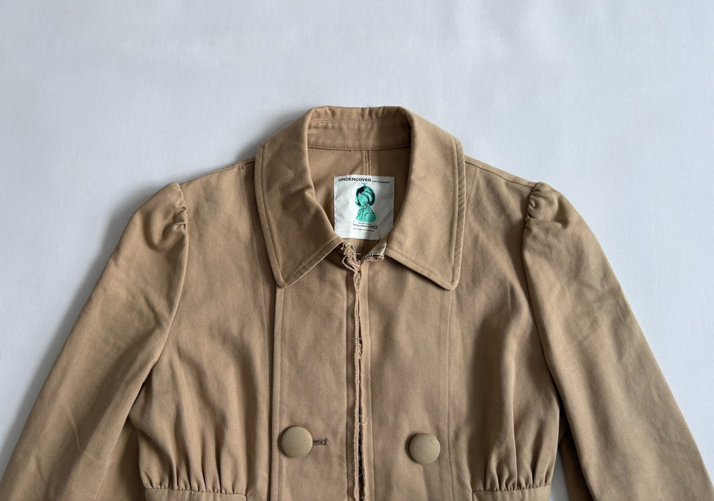 Undercover Vintage Asymmetric Haze Runway Pleated Distressed Jacket