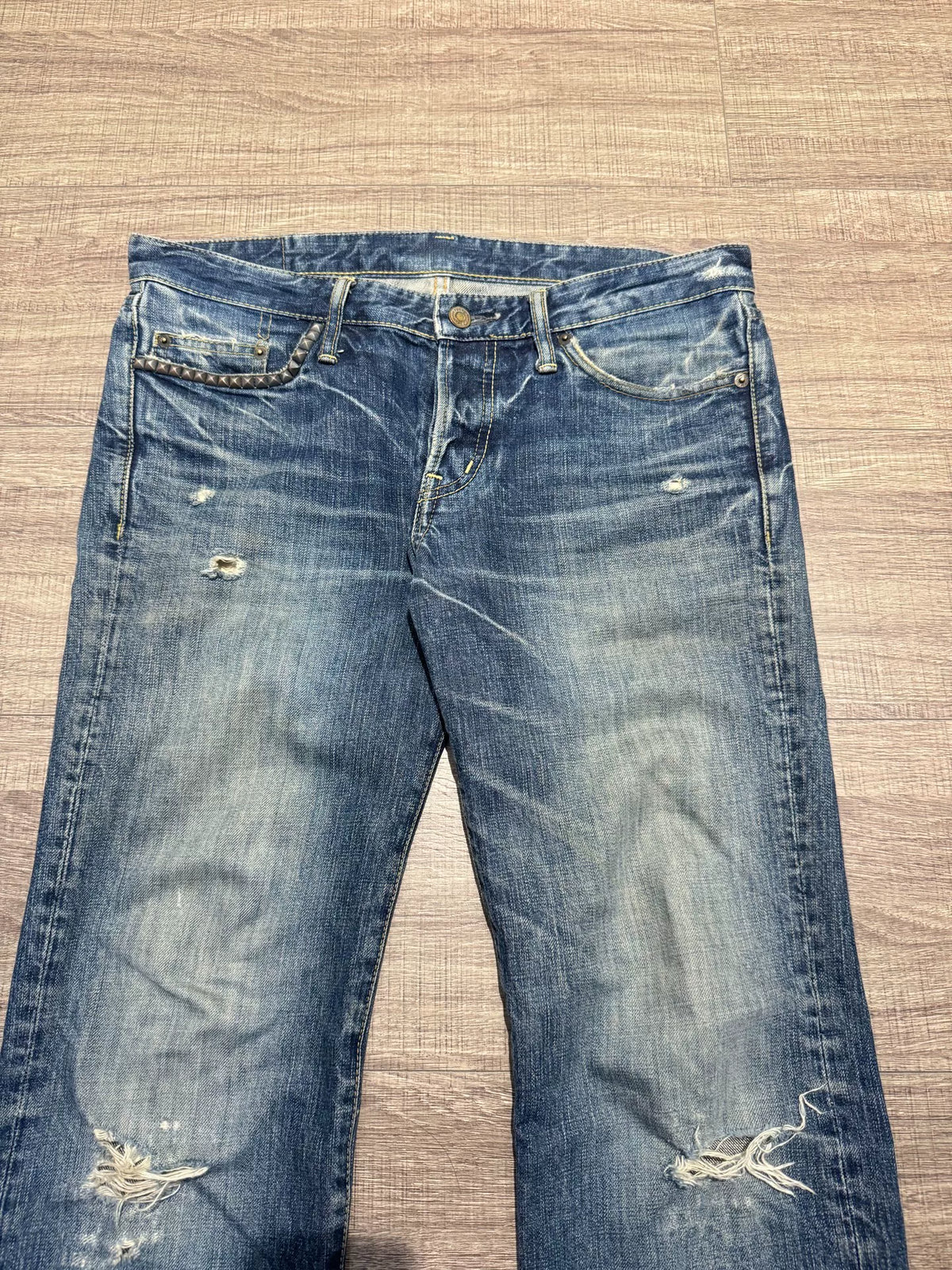 Hysteric Glamour Blue Denim Washed Blue Jeans