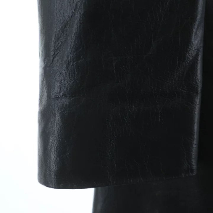 Ann Demeulemeester Black Leather Jacket
