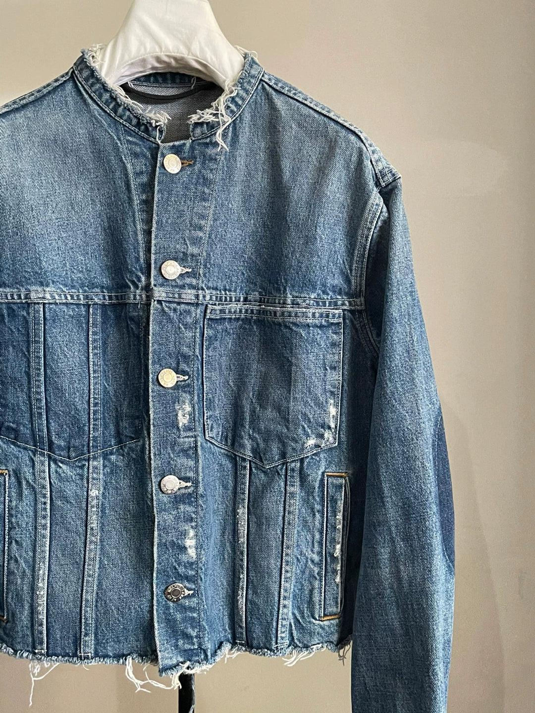 Helmut Lang Damaged Denim Jacket