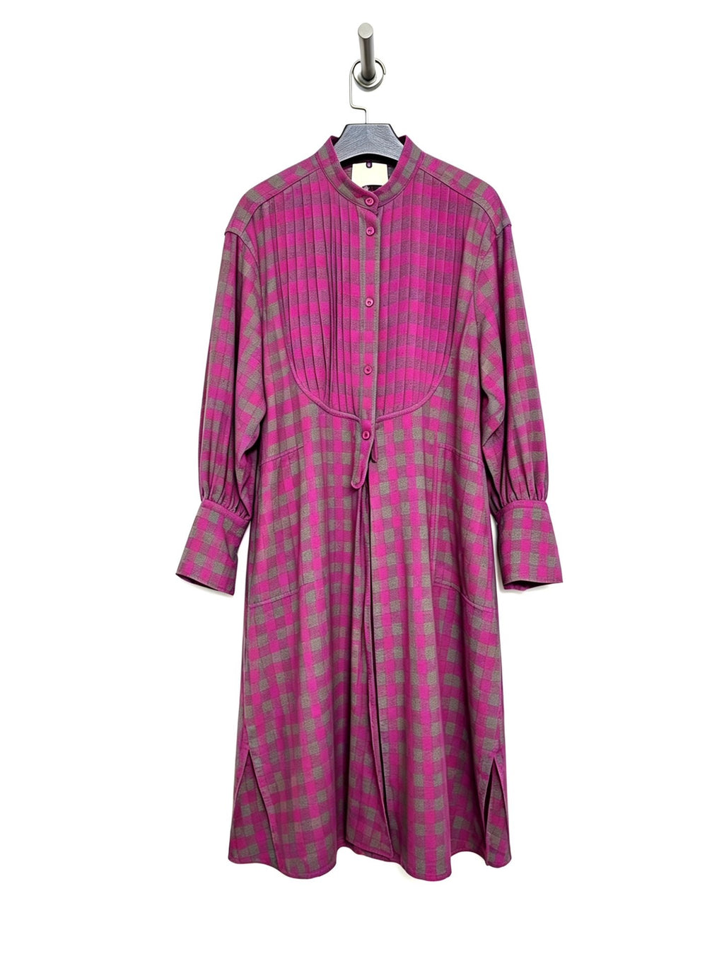 Issey Miyake 1970s Plaid Coat