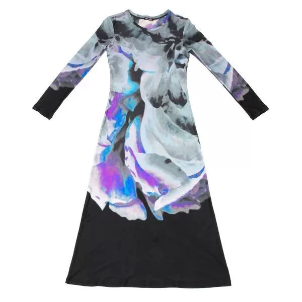 Issey Miyake Vintage Grey Patterned Dress