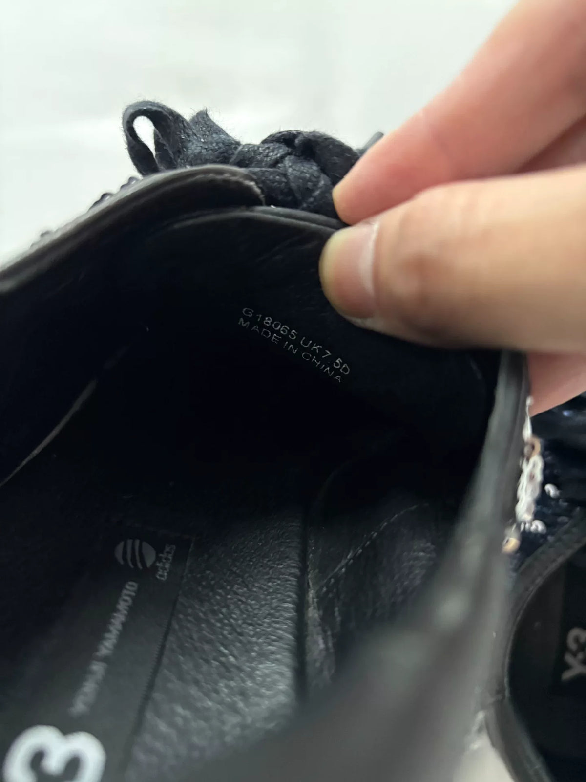 Yohji Yamamoto Sequin Leather Sneakers