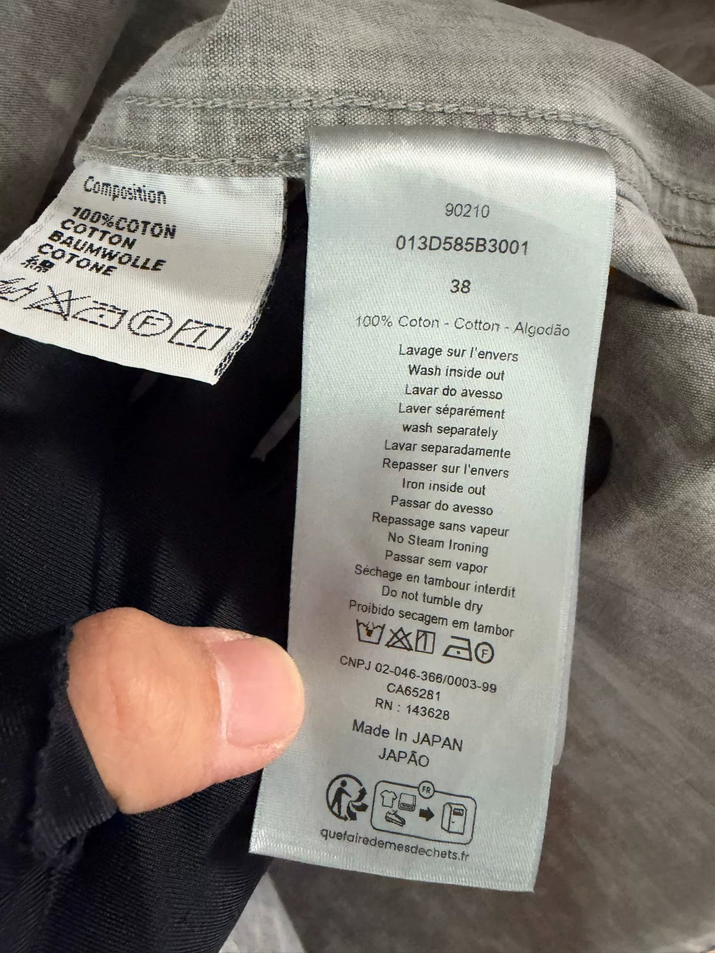 Dior Full Monogram Print Denim Shirt