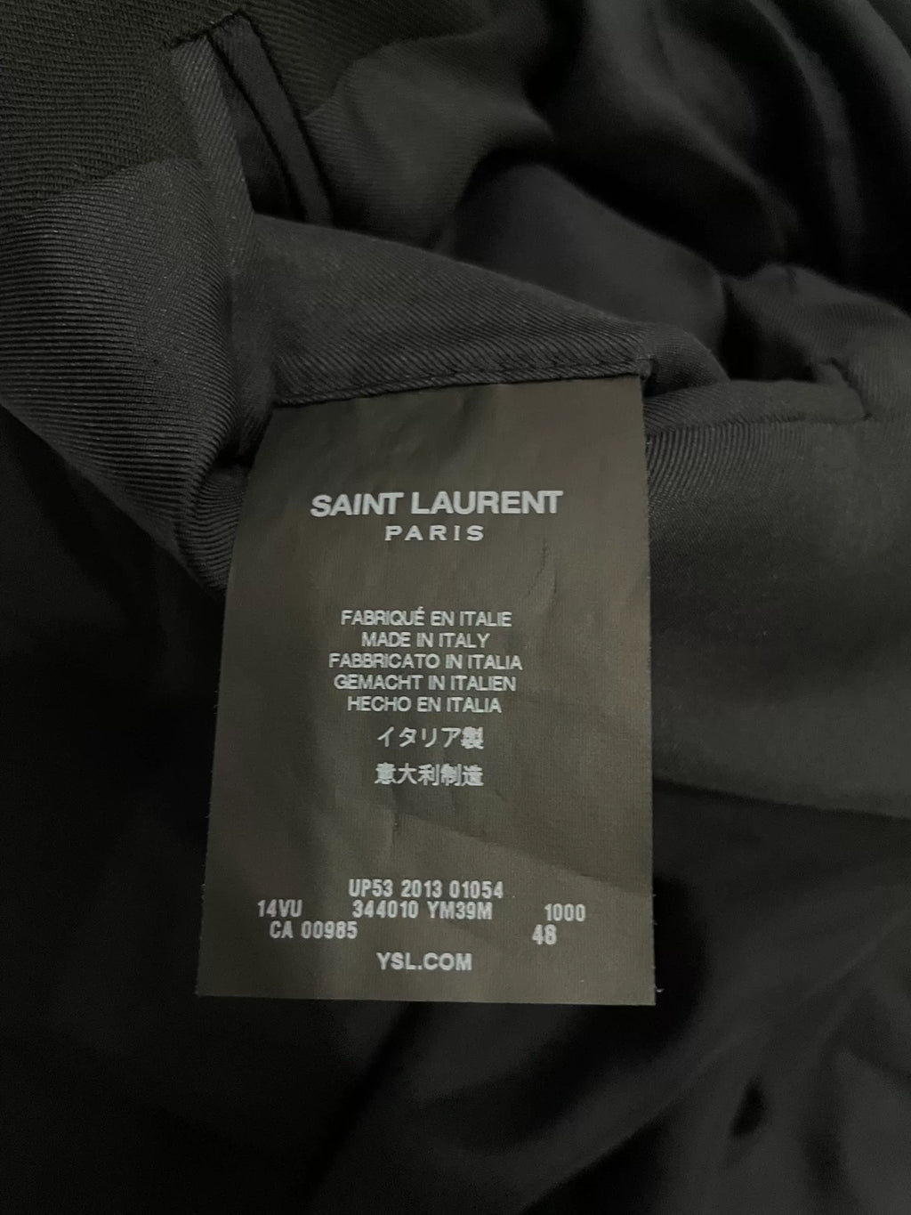 Saint Laurent Paris 14SS Wool Cuban Chain Blazer