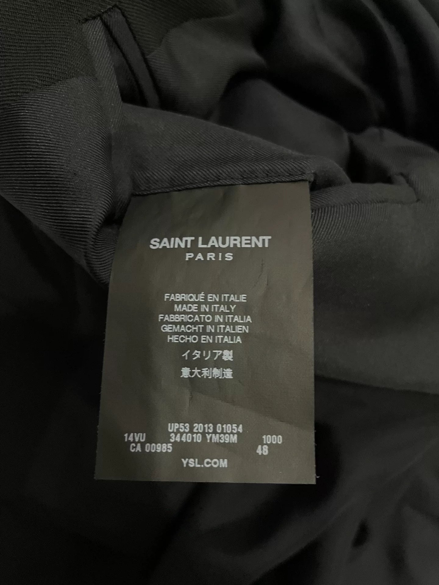Saint Laurent Paris 14SS Wool Cuban Chain Blazer