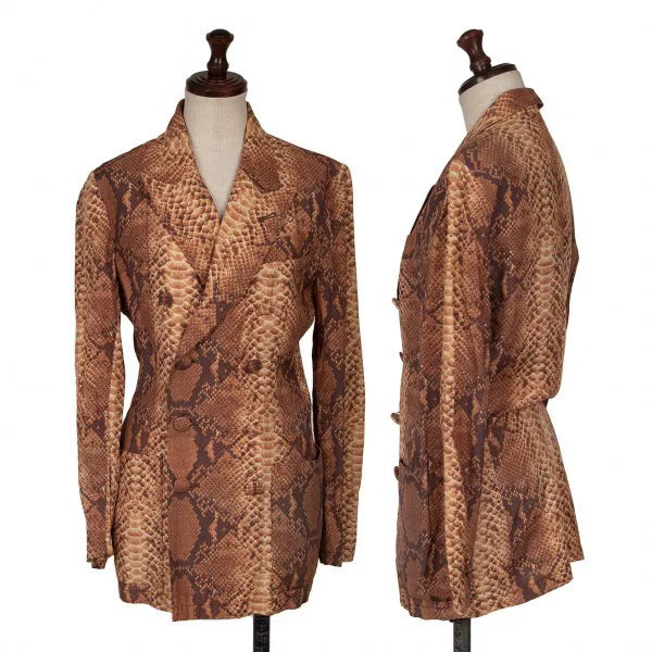 Jean Paul Gaultier Vintage Brown Patterned Blazer