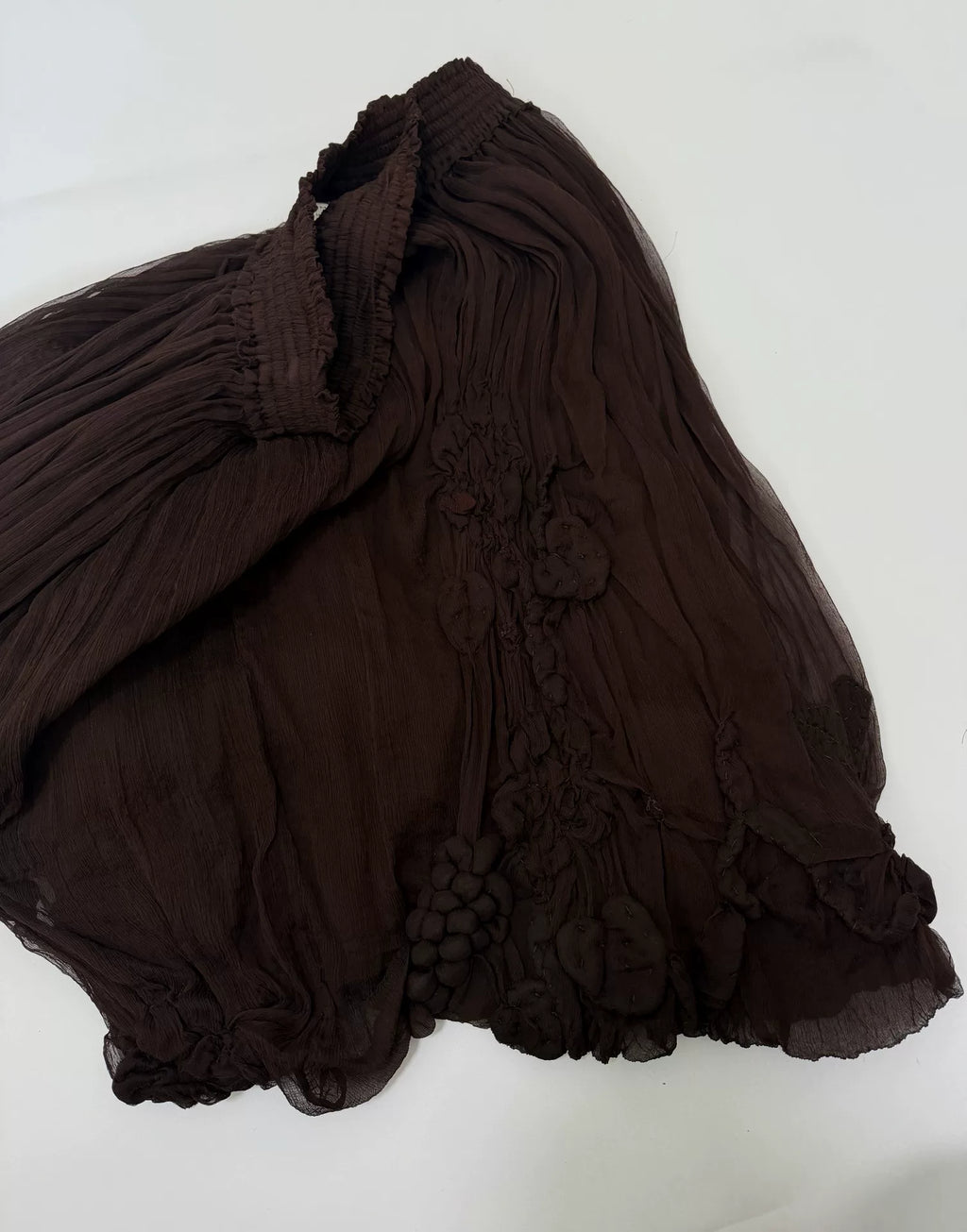 Jean Paul Gaultier tulle skirt grape botanical pattern