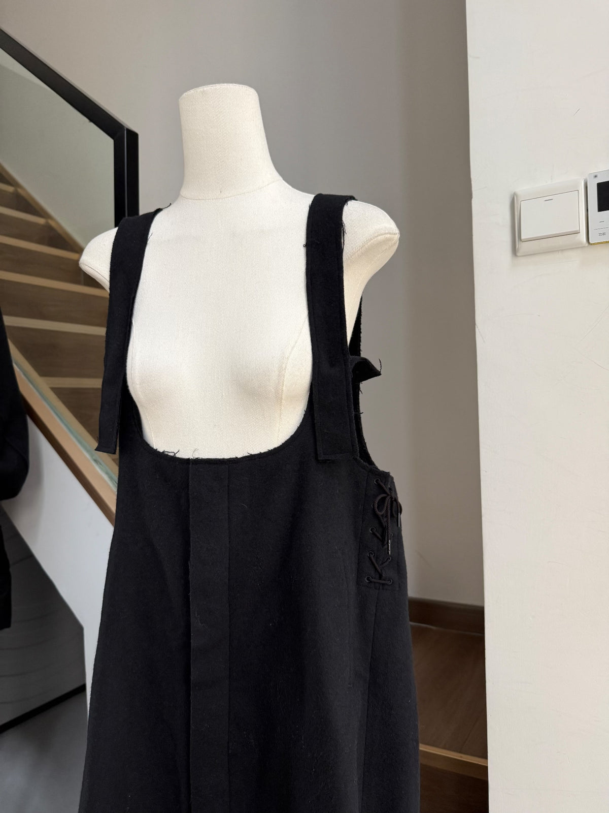 Yohji Yamamoto AW22 Wool Fringe Dress
