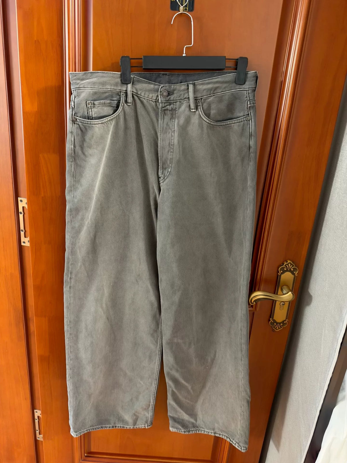 Acne Studios Grey Washed Denim Jeans