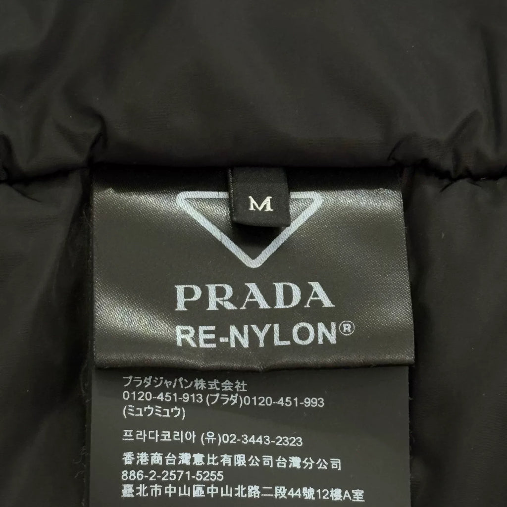 Prada Black Triangle Logo Re-Nylon Jacket