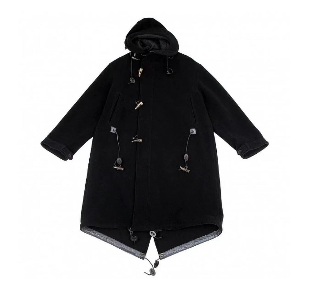 Yohji Yamamoto Pour Homme Mainline Hooded Wool Gabardine Coat